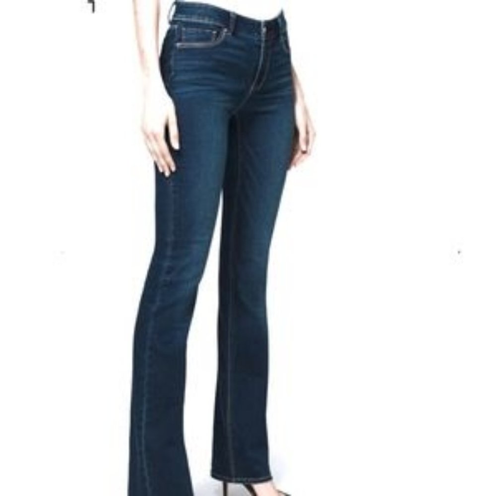 WHBM Mid Rise Boot Cut Stretch Jeans